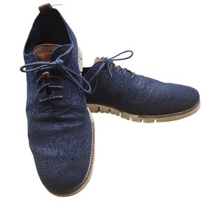 Cole Haan Zerogrand Stitchlite C24947 Mens Marine Blue Wingtip Oxford Shoes 13 M